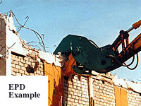 Image of hydraulic concrete crusher for demolition