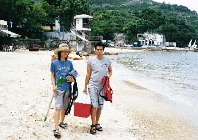 Beach water sampling