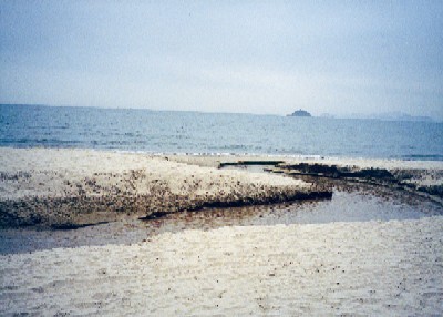 Stream flowing into Cheung Sha Lower Beach