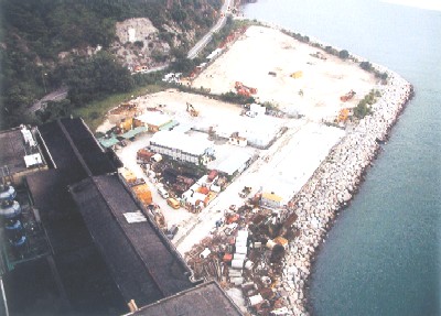 Reclaimed site for Sham Tseng Sewage Treatment Plant