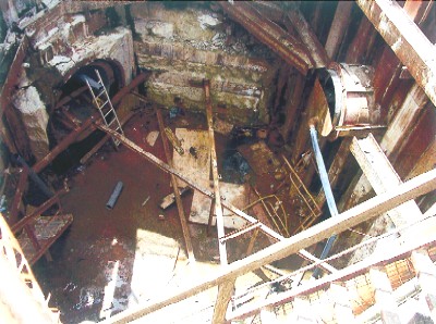 Trunk sewer under construction