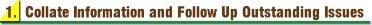 Image of Collate Information and Follow Up Outstanding Issues