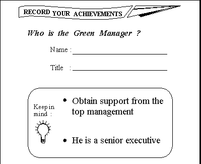 Chart of Record your achievements