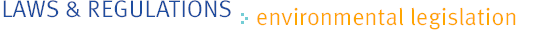 Environmental Legislation