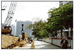 Wo Che Estate is close to the piling site