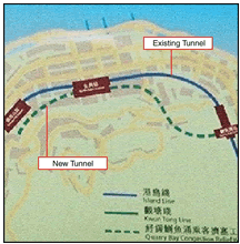 Map of MTRC Quarry Bay Congestion Relief Works