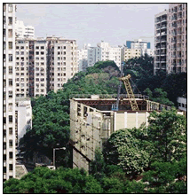 Tunnel boring work under residential area