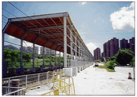 Temporary Enclosure for the Light Rail Reserve at Tuen Mun Perspective View 
