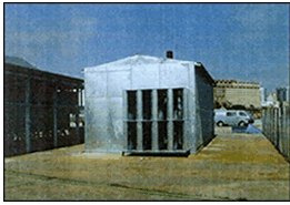 The acoustic enclosure for the generator