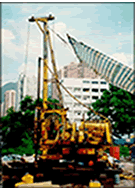 Rotary type drill rig