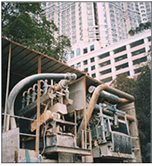 Noise barrier for the desander
