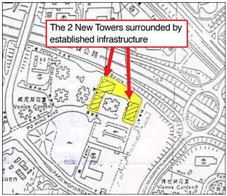 Map of Po Wing Road Government Quarters, Fanling, New Territories