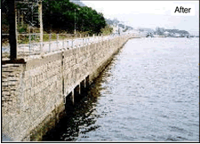 Downstream of Kau To Hang before and after installation of WetSep