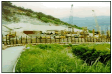 Extensive site coverage of the slope stabilization project at Kau To