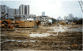 The construction site