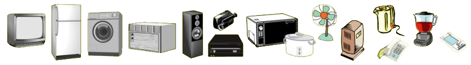 Household electrical and electronic appliances