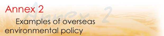 Annex 2 Examples of overseas environmental policy