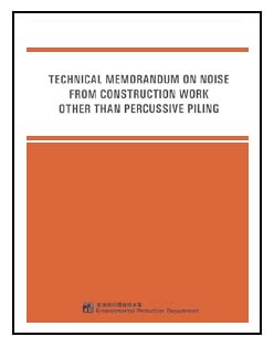 Photo of technical memorandum on noise from construction work other than percussive piling