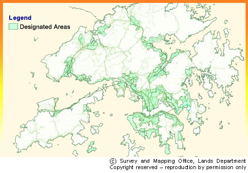 Map shows the distribution of DAs in the territory