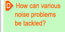 How can various noise problems be tackled?
