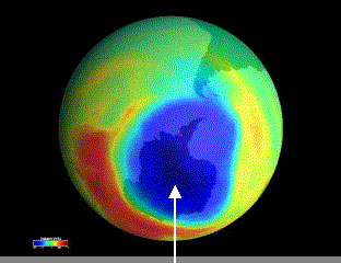 Image of Severe Drop in Ozone Concentration