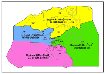 Regional Office Boundary Map