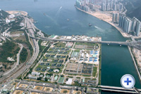 Sewage treatment facilities at Sha Tin are located away from densely populated areas