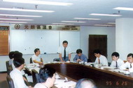 Attending the Yuen Long District Council meeting