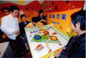 MTR Corporation Limited's game booth "Clean Environment Starts From You"
