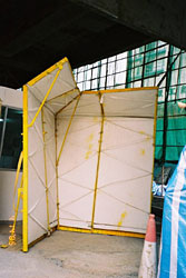 Use movable barrier to shield noise when using noisy equipment.