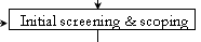 Initial screening & scoping