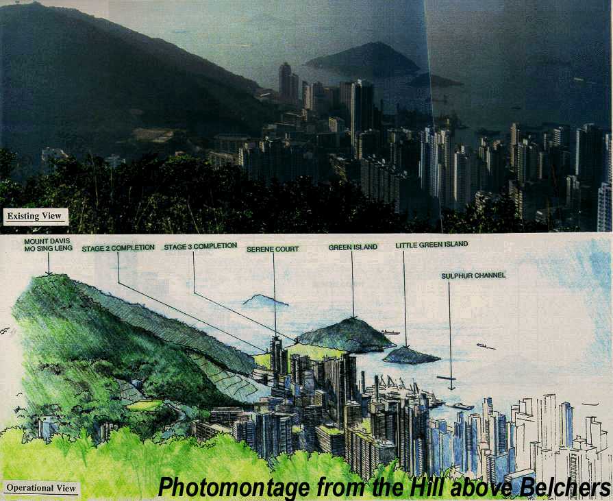 Photomontage from the Hill above Belchers