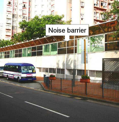 photo of vertical barrier