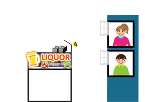 于室外机或冷水机和附近的住宅楼宇之间竖起屏障