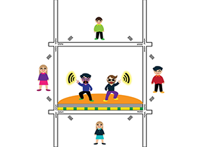 在建築設計上使用整合的消減噪音措施，例如把地板與樓底層分隔