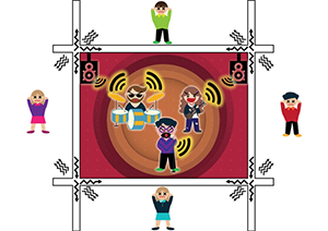 Vibration of loudspeakers (Mounted loudspeakers)
