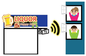 Amplified music or sound