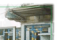 外牆及樓梯的預製件