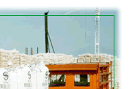 Proper storage of raw materials in packed form and on pallets