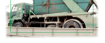 利用斗车，在原地把建筑废物分类