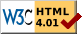 本網站符合HTML 4.01要求