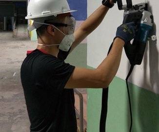 Wall chaser is used for preparing grooves on walls