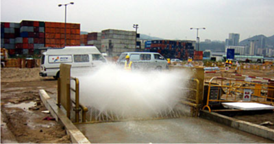 Photo of Automatic wheel washing facility