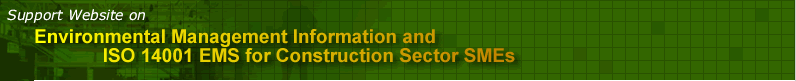 Support Website on Environmental Management Information and ISO 14001 EMS for Construction Sector SMEs