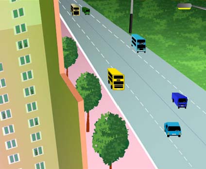 使用建築鰭片，減低道路交通噪音影響的圖片