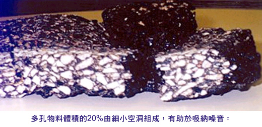 相片:以多孔物料用於鋪設路面