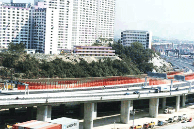 Cantilevered Barrier