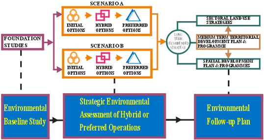 Chart of Strategic Environmental Assessment Process in Territorial Development Strategy Review 