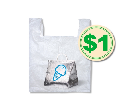 Additional plastic bag used for Bag forming part of the goods