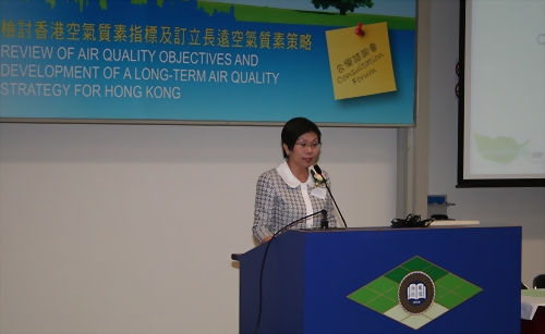 The Director of Environmental Protection, Ms Anissa WONG Sean-yee, gave an opening remarks.